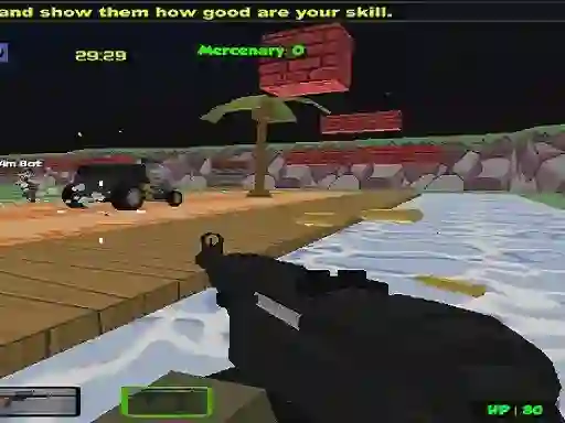 Permainan Blocky Combat Strike Zombie Multiplayer talian
