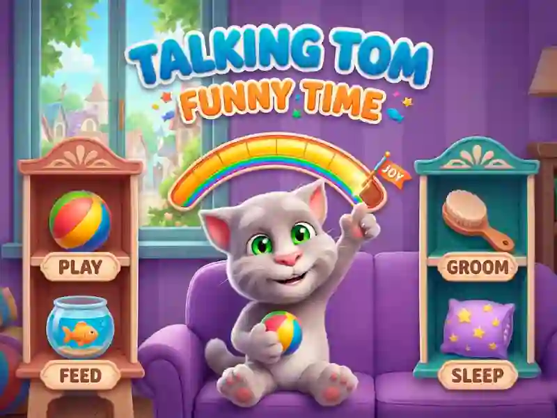 Permainan Talking Tom Funny Time talian