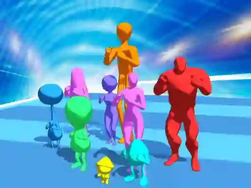 Permainan Stickman Crowd Fight talian