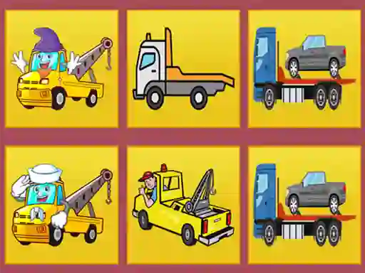 Permainan Tow Trucks Memory talian