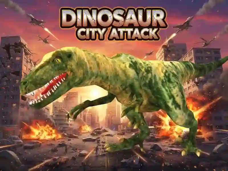 Permainan Dinosaur City Attack talian