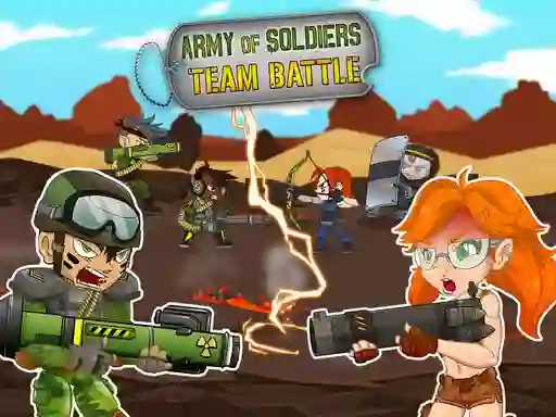 Permainan Army of soldiers: Team Battle talian