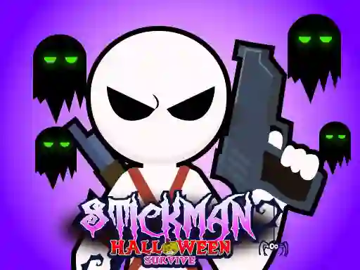 Permainan Stickman Halloween Survive talian