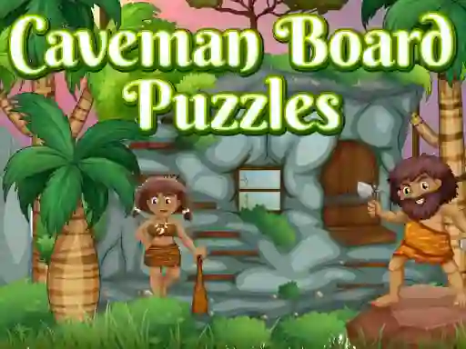 Permainan Caveman Board Puzzles talian