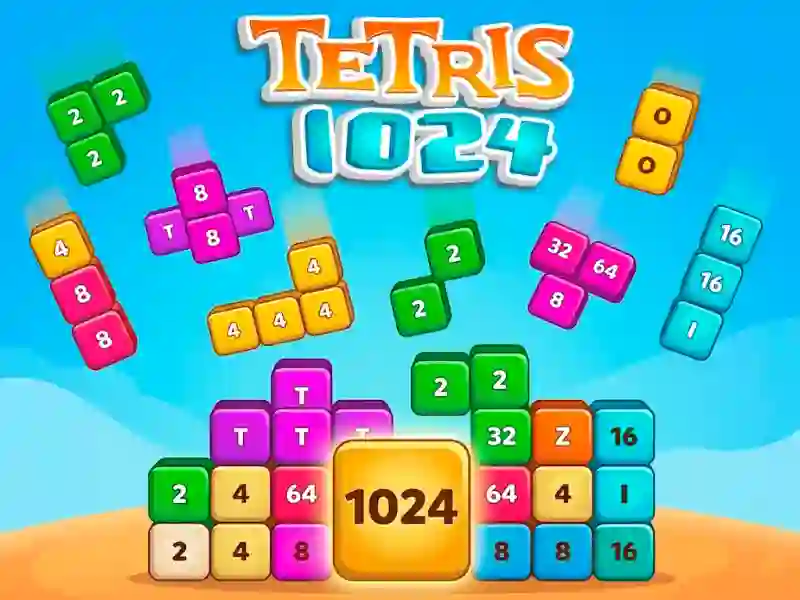 Permainan Tetris 1024 talian