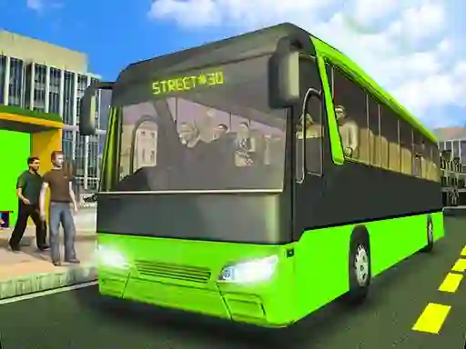 Permainan City Passenger Coach Bus Simulator Bus Driving 3d talian