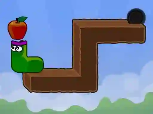 Permainan Apple Worm talian