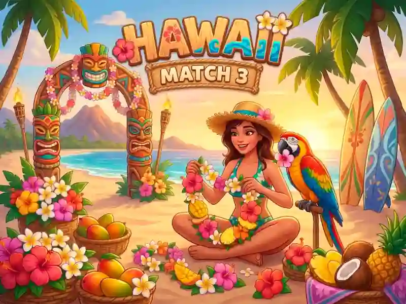 Permainan Hawaii Match 3 talian