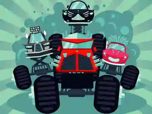 Permainan Crazy Monster Trucks Memory talian