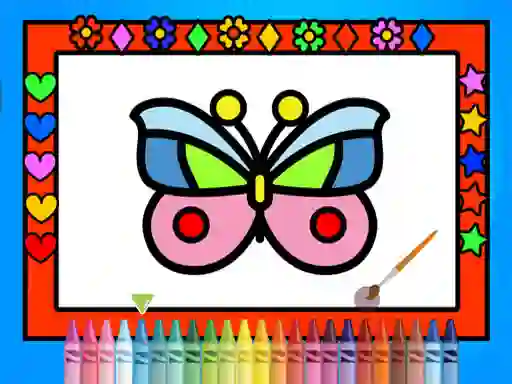 Permainan Color and Decorate Butterflies talian