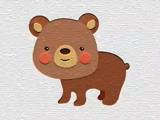 Permainan Cartoon Bear Puzzle talian