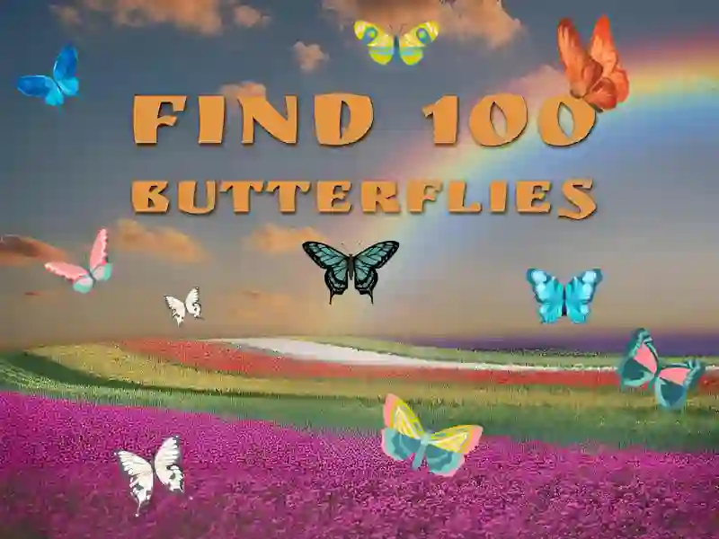 Permainan Find 100 butterflies talian
