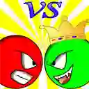 Permainan Red ball vs green king talian