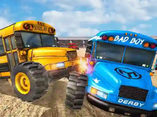 Permainan School Bus Demolition Derby talian