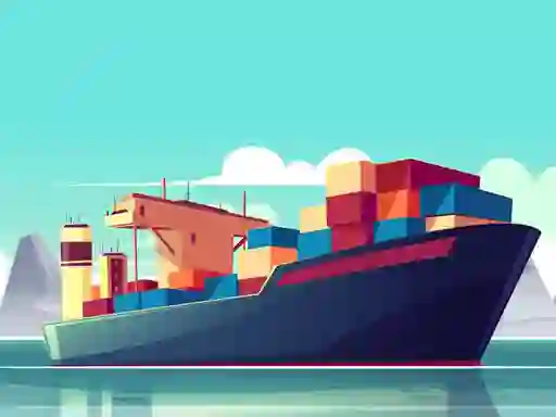 Permainan Cargo Ships Jigsaw talian