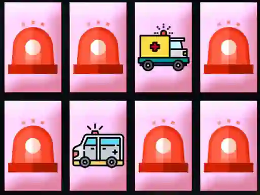 Permainan Ambulance Trucks Memory talian
