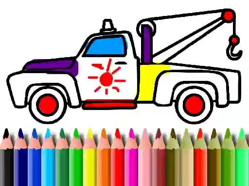 Permainan Back To School: Trucks Coloring talian