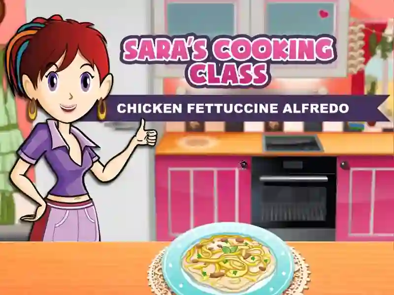 Permainan Sara's Cooking Class: Chicken Fettuccine Alfredo talian