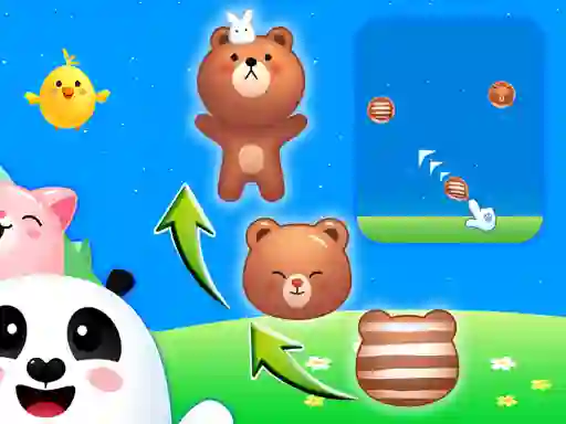 Permainan Animal Merge: Bubble Shooter talian