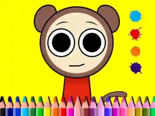 Permainan Sprunki Valentine Coloring book talian