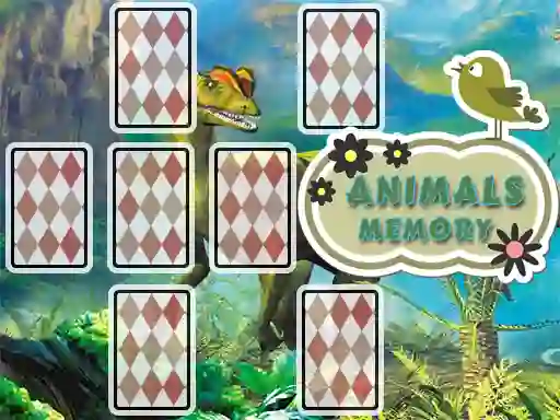 Permainan Animals Cards Memory talian