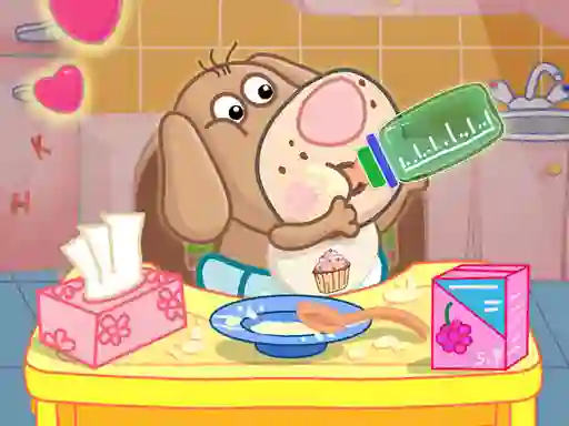 Permainan Hippo Baby Care Game talian