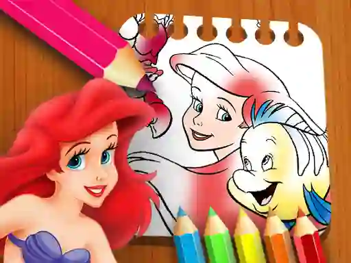 Permainan The Little Mermaid Coloring Book talian
