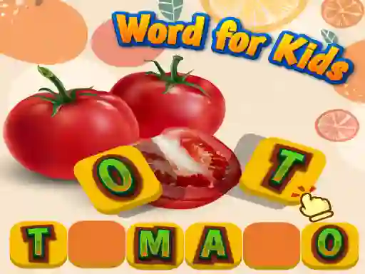 Permainan Fruits and Vegetables Word for Kids talian