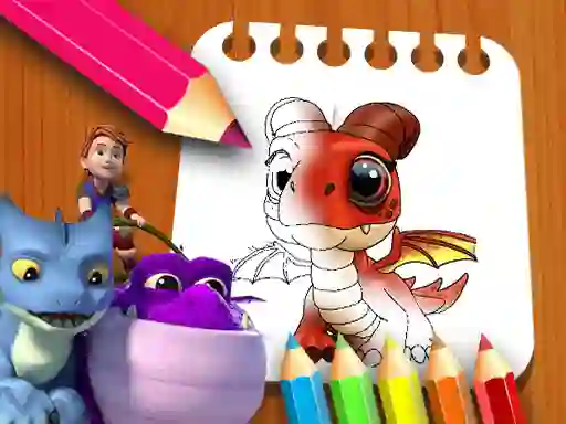 Permainan Dragon Rescue Riders Coloring Book talian