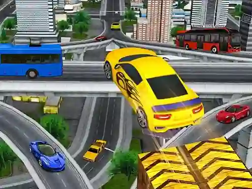 Permainan Crazy Car Impossible Stunt Challenge Game talian