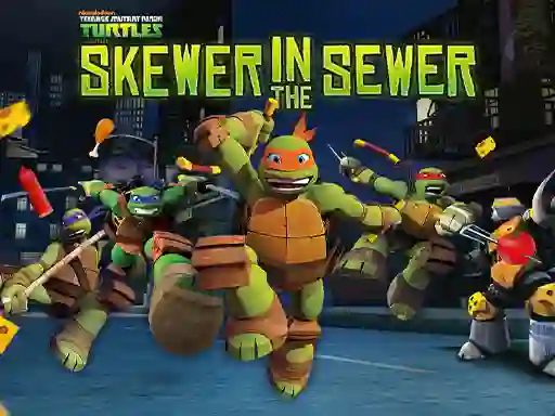 Permainan Teenage Mutant Ninja Turtles: Skewer in the Sewer talian