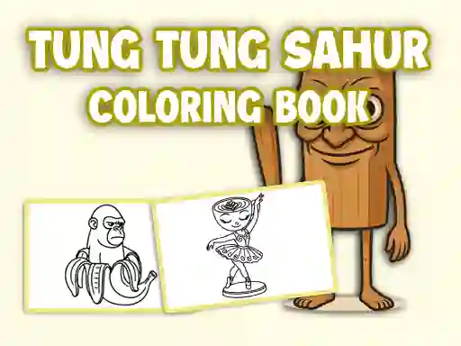 Permainan Tung Tung Sahur Coloring Book talian
