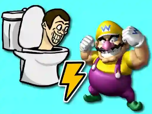 Permainan Skibidi Toilet vs Wario talian