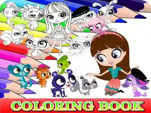 Permainan Coloring Book for Littlest Pet Shop talian