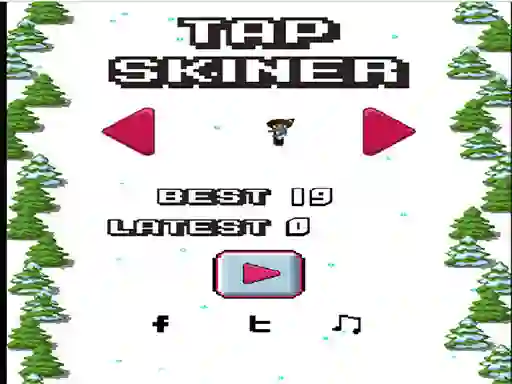 Permainan Tap Skier talian