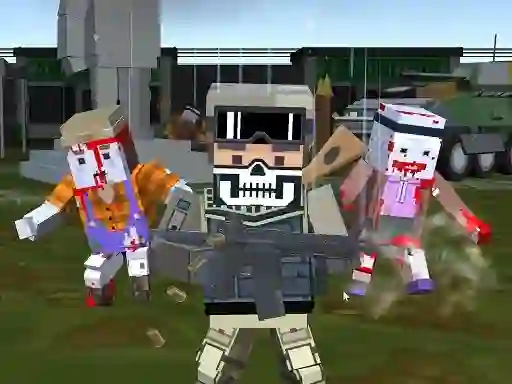Permainan Combat Pixel Arena 3D Zombie Survival talian