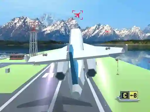 Permainan Polygon Flight Simulator talian