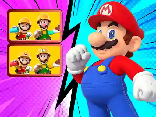 Permainan Mario spot The Differences talian