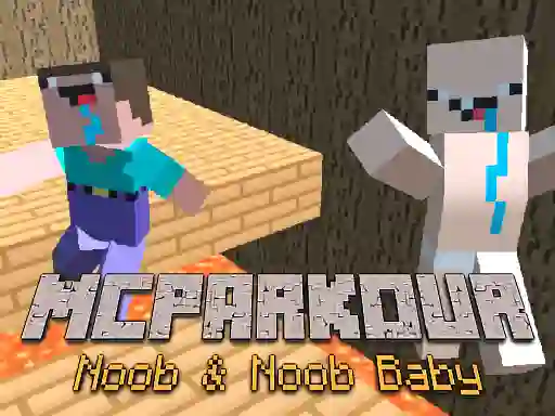Permainan MCParkour Noob & Noob Baby talian