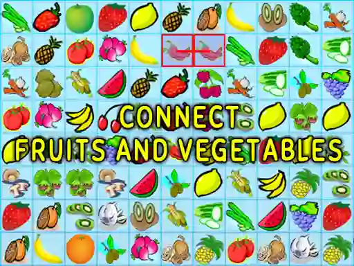 Permainan Connect Fruits and Vegetables talian