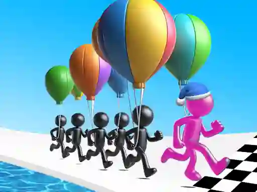 Permainan Ballon Race 3D talian