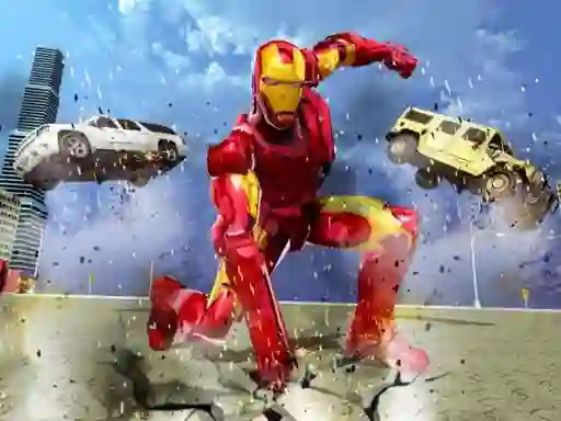Permainan Flying Iron Hero talian