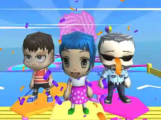 Permainan Fall Guys And Girls Chibi Race Knockdown Multiplay talian