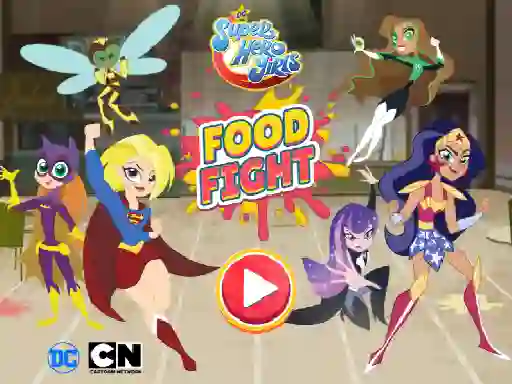 Permainan DC Super Hero Girls Food Fight talian