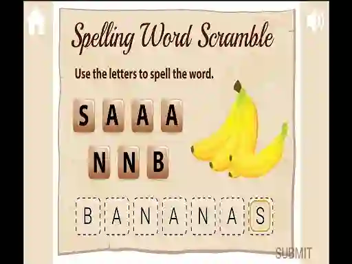Permainan Spelling Word Scramble talian