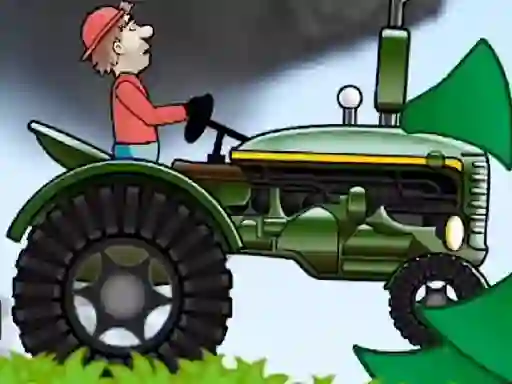 Permainan Tractor Driving Hill Climb 2D talian