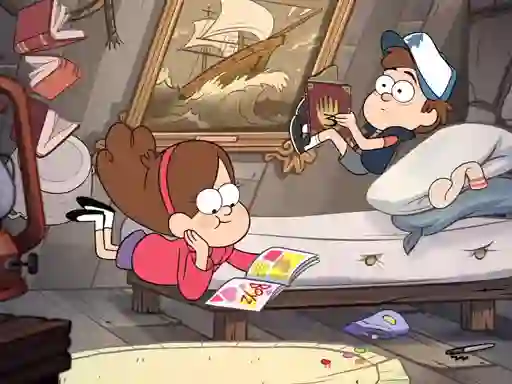 Permainan Gravity Falls Slide talian