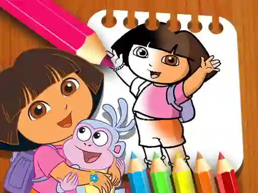Permainan Dora the Explorer the Coloring Book talian