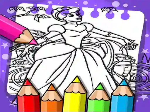 Permainan Cinderella Color Book talian