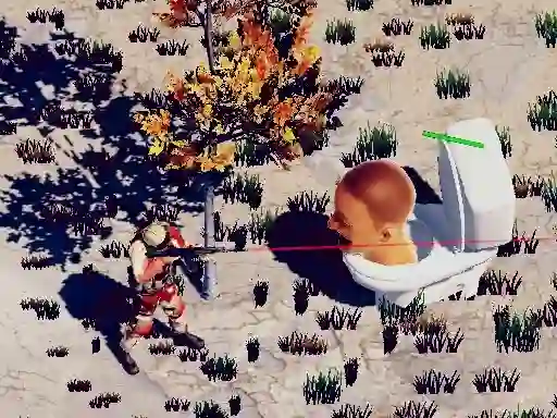Permainan TopDown Skibidi Toilet Shooting talian